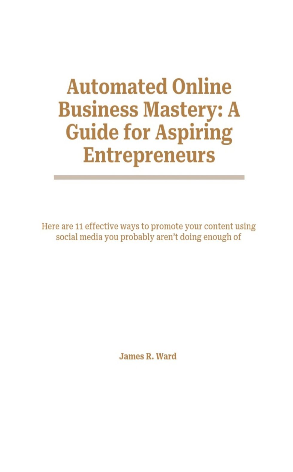 Automated Online Business Mastery book cover